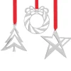 Assorted Mini Ornaments – Star, Wreath, Tree (Set Of 3)*Nambé Discount