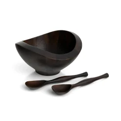 Bella Salad Bowl W/ Servers - Espresso*Nambé Online
