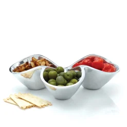 Bella Triple Condiment Server*Nambé Clearance