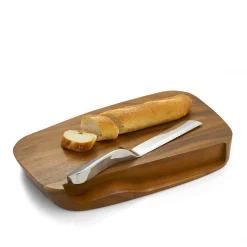 Blend Bread Board With Knife*Nambé Outlet