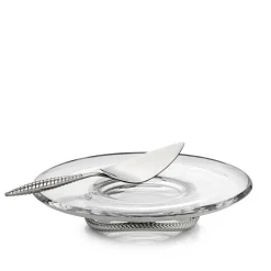 Braid Pedestal Cake Plate W/ Cake Server*Nambé