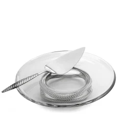 Braid Pedestal Cake Plate W/ Cake Server*Nambé