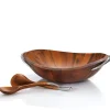 Braid Salad Bowl W/ Servers*Nambé Hot