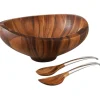 Butterfly Salad Bowl W/ Servers*Nambé New