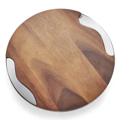 Cheese Block W/ Knife And Spreader*Nambé Clearance