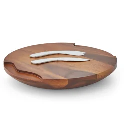 Cheese Block W/ Knife And Spreader*Nambé Clearance