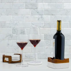 Chevron Wine Coaster*Nambé Hot