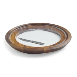 Cooper Cheese Tray W/ Knife*Nambé Online