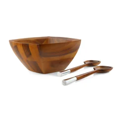 Cube Salad Bowl W/ Servers*Nambé Discount