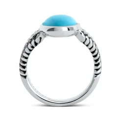 Marina Braid Silver Oval Ring*Nambé