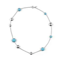 Marina Pebble Silver Station Necklace*Nambé Clearance