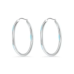 Marina Silver Flow Hoop Earrings*Nambé Outlet