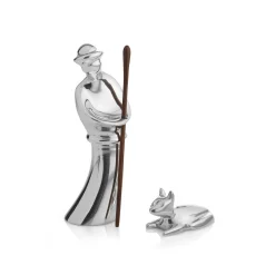 Miniature Nativity - Shepherd And Lamb*Nambé Sale