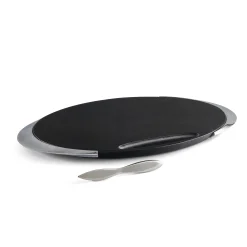 Noir Cheese Board W/ Knife*Nambé