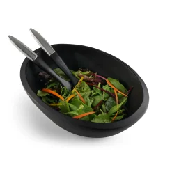 Noir Salad Bowl W/ Servers*Nambé Hot