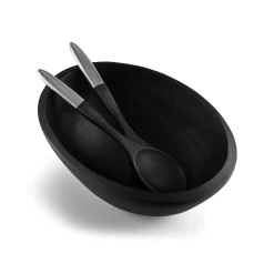 Noir Salad Bowl W/ Servers*Nambé Hot