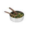 Oblong Nest Salad Bowl W/ Servers*Nambé