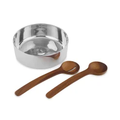 Oblong Nest Salad Bowl W/ Servers*Nambé