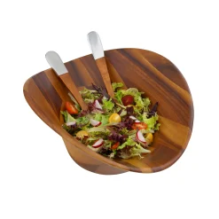 Ripple Salad Bowl W/ Servers*Nambé Best