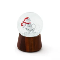 Skating Penguin Snowglobe*Nambé New