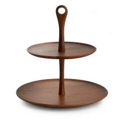Skye Wood Tiered Dessert Stand*Nambé Outlet