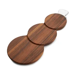 Snowman Cheese Board W/ Top Hat Spreader*Nambé Hot