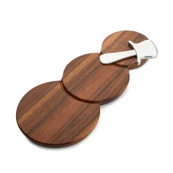 Snowman Cheese Board W/ Top Hat Spreader*Nambé Hot
