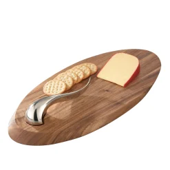 Swoop Cheese Board W/ Knife*Nambé New