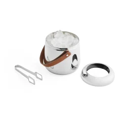 Tahoe Ice Bucket W/Tongs*Nambé New