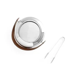 Tahoe Ice Bucket W/Tongs*Nambé New