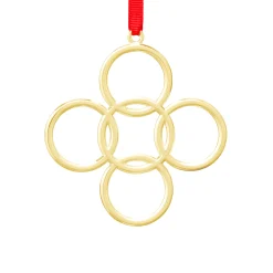 Twelve Days Of Christmas: Five Golden Rings Ornament*Nambé Discount