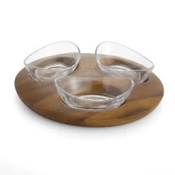 Vie Triple Snack Set*Nambé New