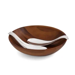 Yin Yang Salad Bowl W/Servers*Nambé Sale