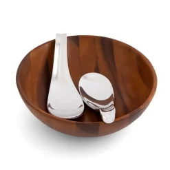 Yin Yang Salad Bowl W/Servers*Nambé Sale