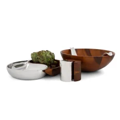 Yin Yang Salad Bowl W/Servers*Nambé Sale