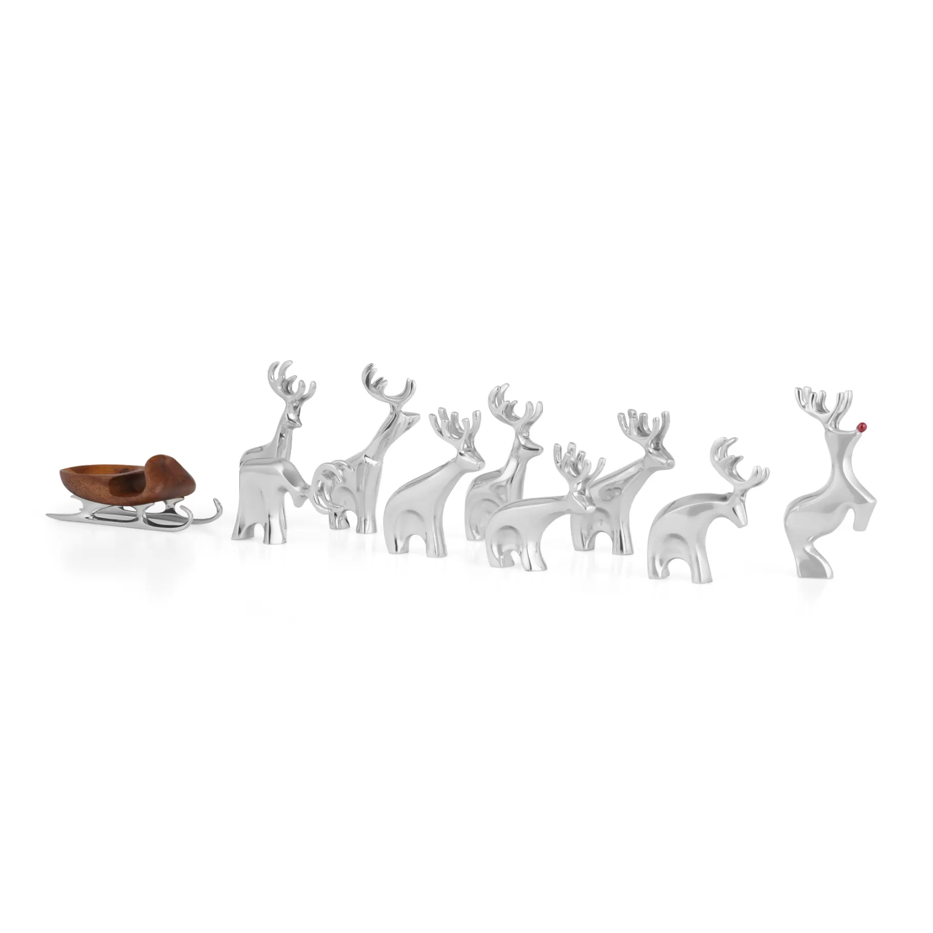 New 10-Piece Miniature Reindeer Set Shop All Decor