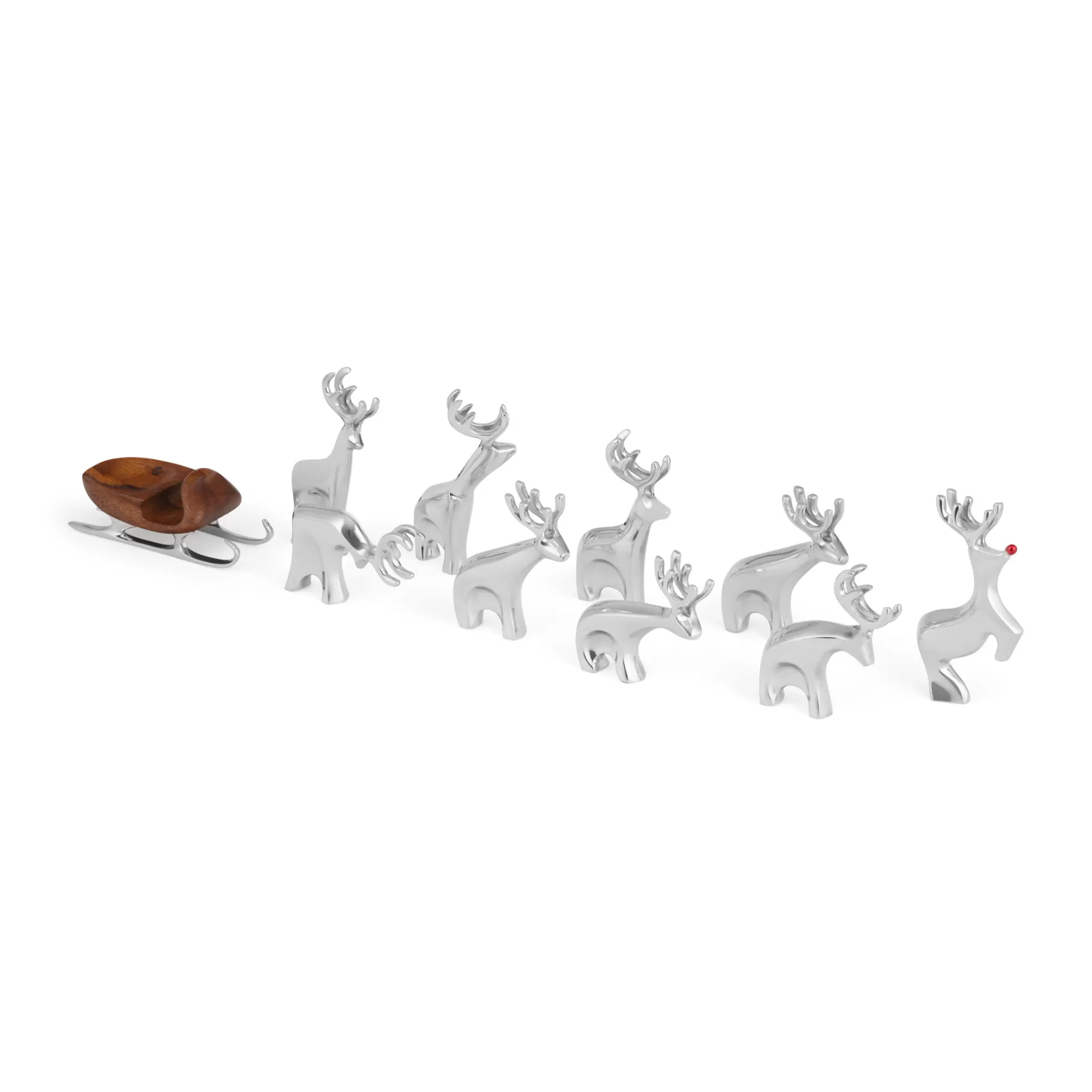 New 10-Piece Miniature Reindeer Set Shop All Decor