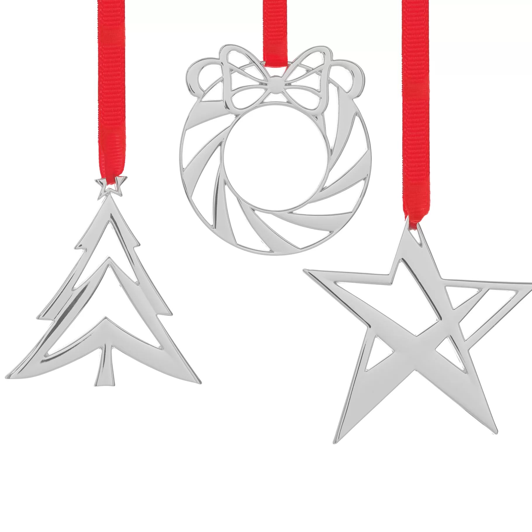 Cheap Assorted Mini Ornaments – Star, Wreath, Tree (Set Of 3) Shop All Decor