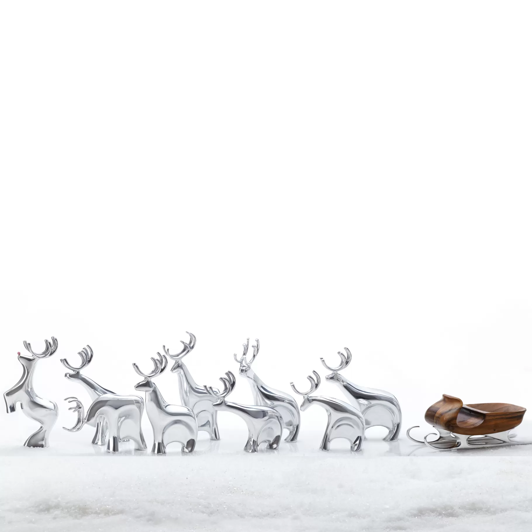 Store Blitzen Reindeer Figurine Set Shop All Decor