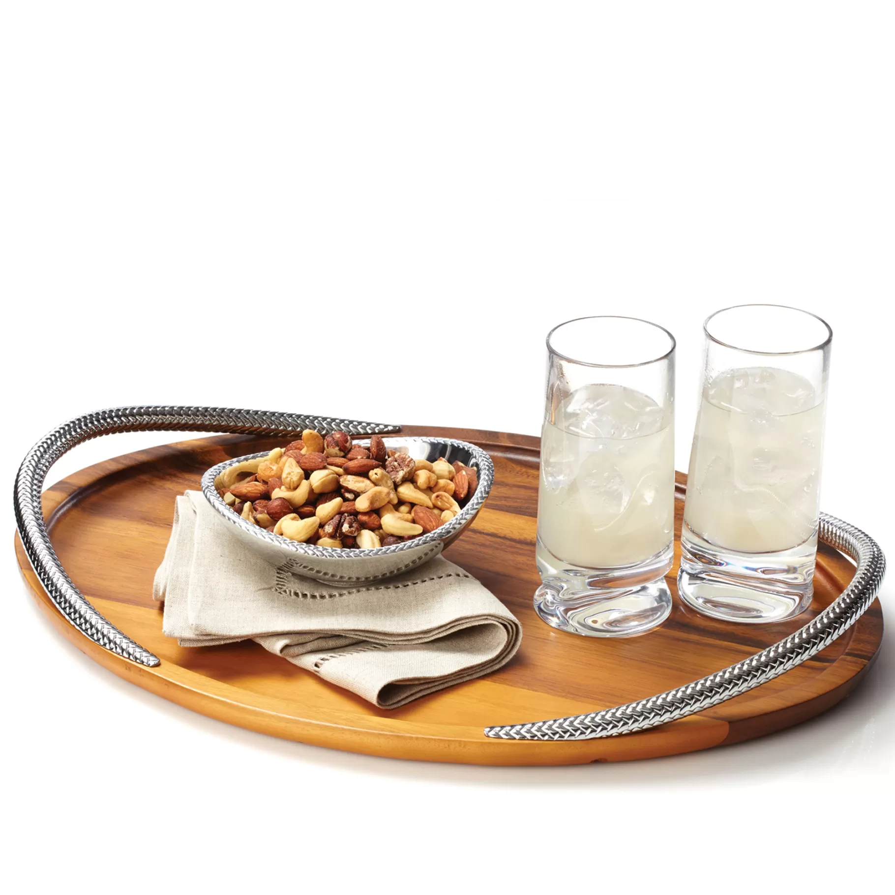 Outlet Braid Serving Tray - 19In. Trays & Platters