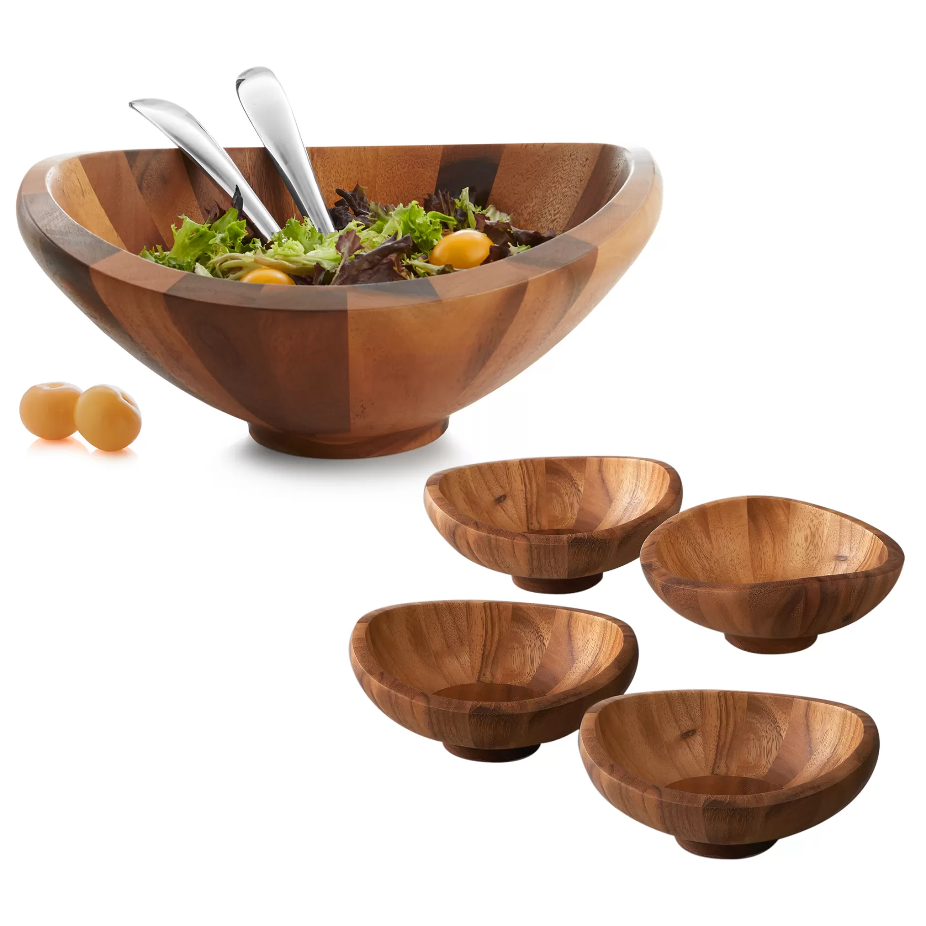 Best Butterfly 7-Piece Salad Set Salad Bowls