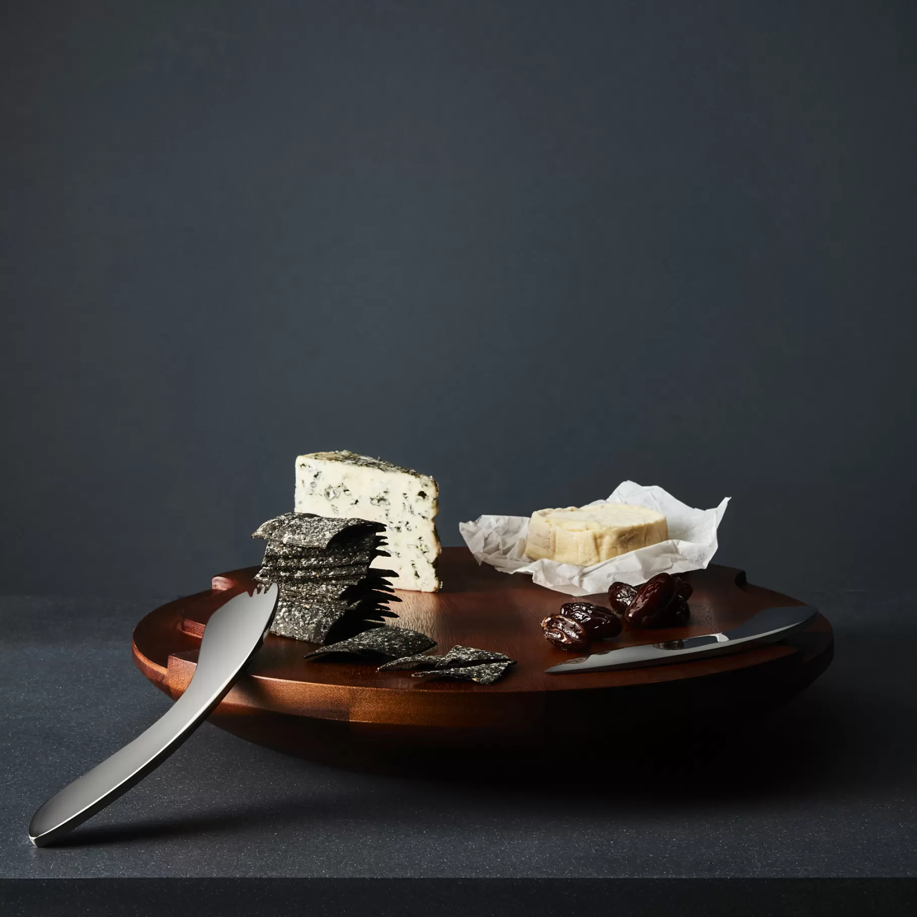 Fashion Cheese Block W/ Knife And Spreader Cheese Boards