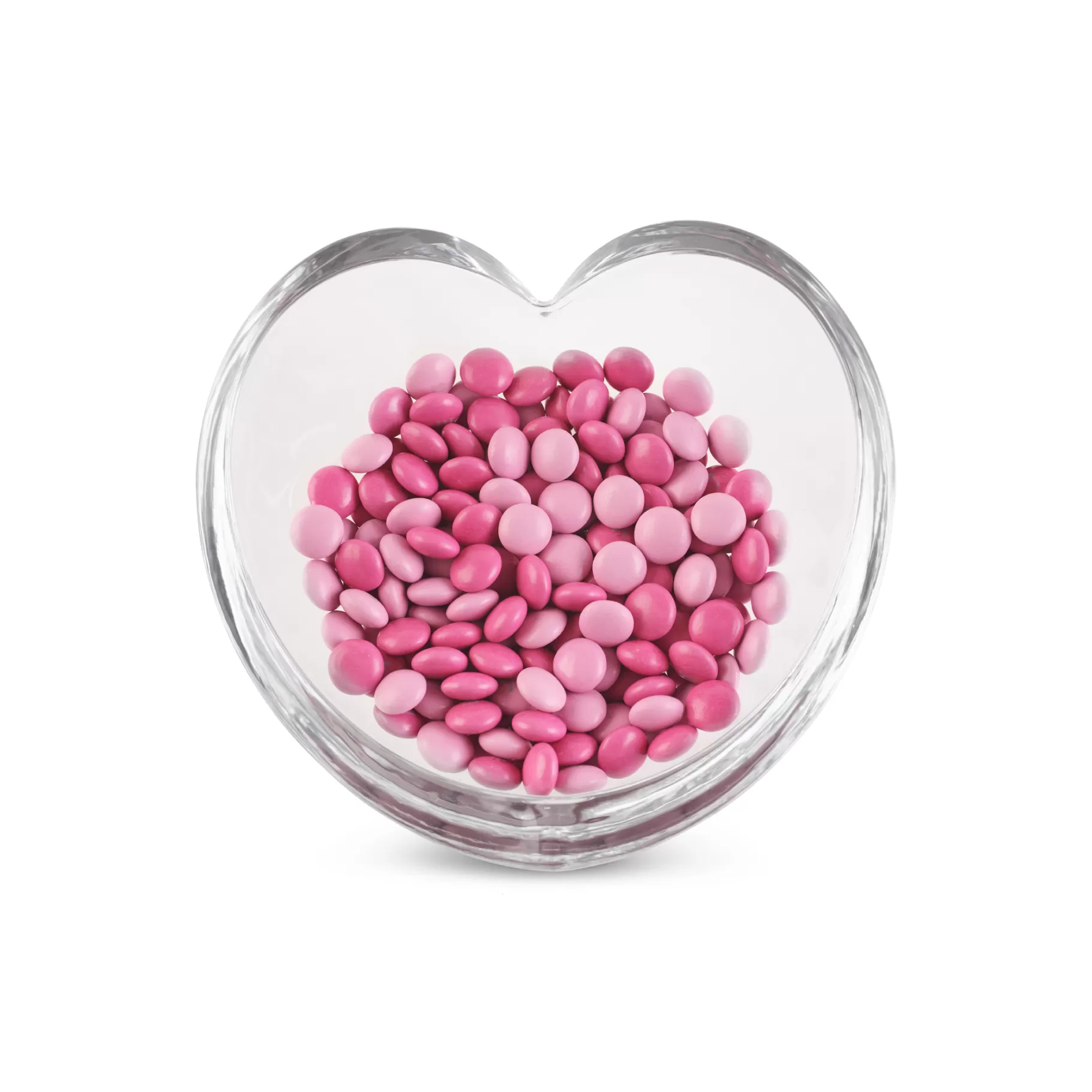 Discount Glass Heart Bowl - Medium Serving Bowls