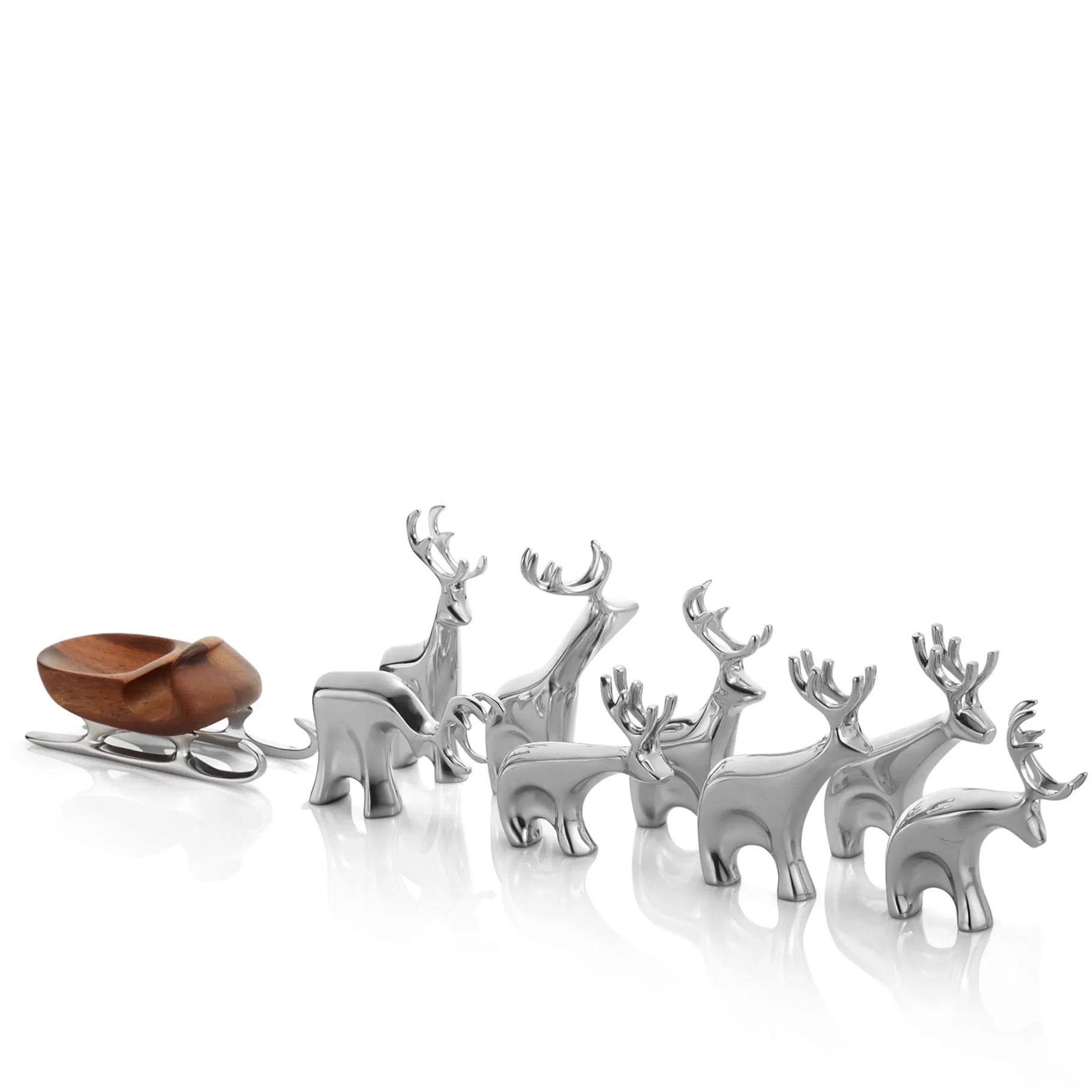 Online Miniature Reindeer 9Pc Set Shop All Decor