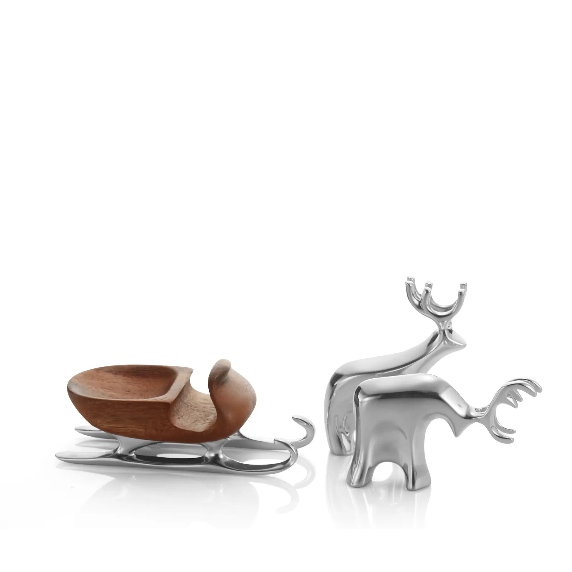 Store Miniature Sleigh W/ Reindeer Set Shop All Decor