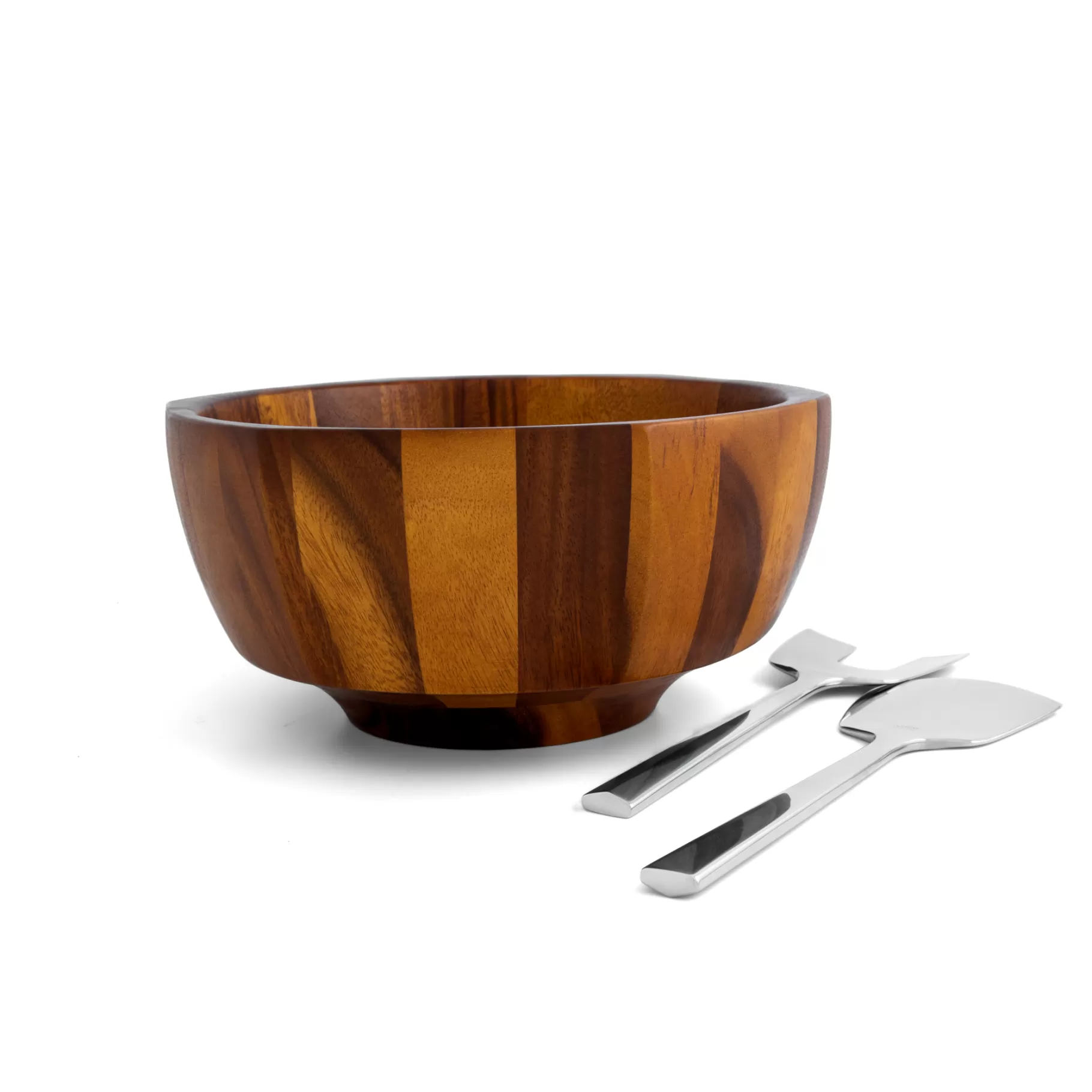 Hot Rivet Salad Bowl W/ Servers Salad Bowls