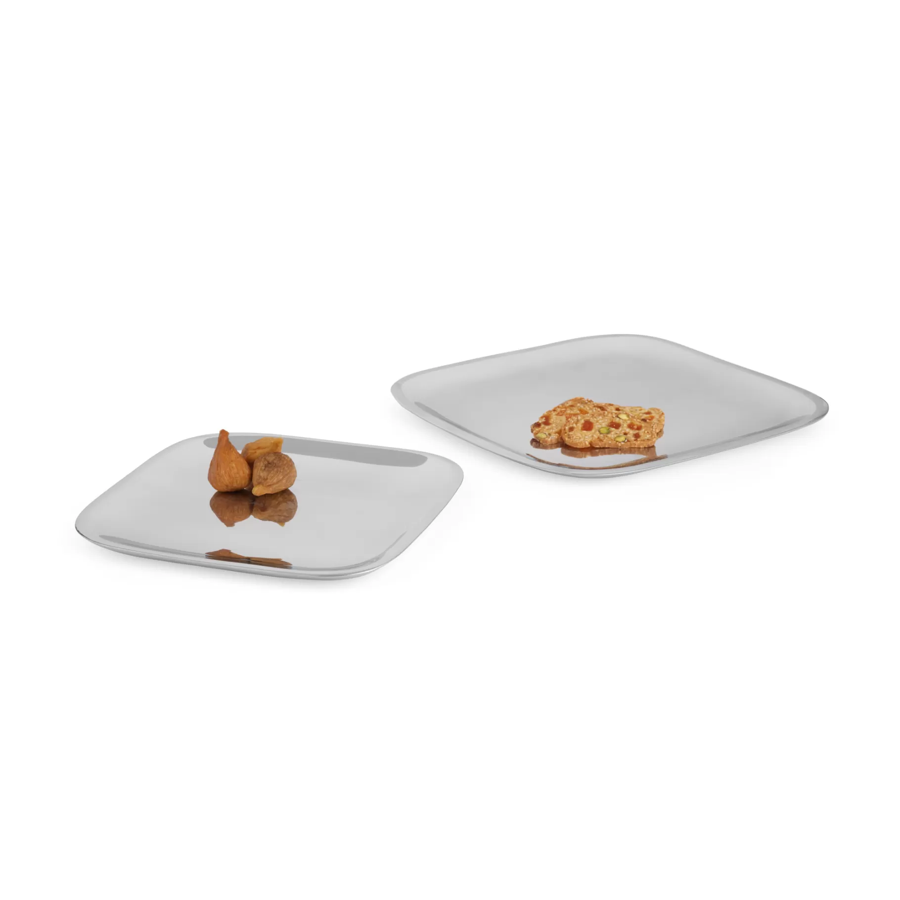 Store Square Platter 2-Piece Gift Set Nambe Alloy Bowls